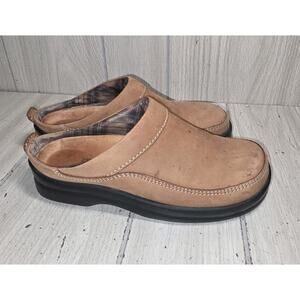 FOOTPRINTS By Birkenstock Tan Leather Ashby Slip On Mules Shoes Women's US 5.5